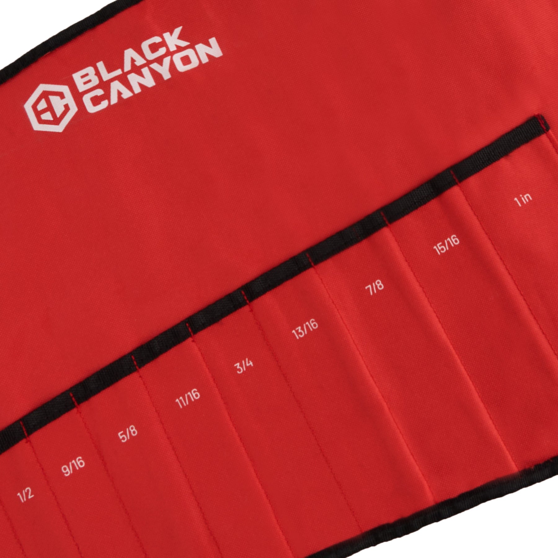 15 Tool SAE Wrench Pouch, Red