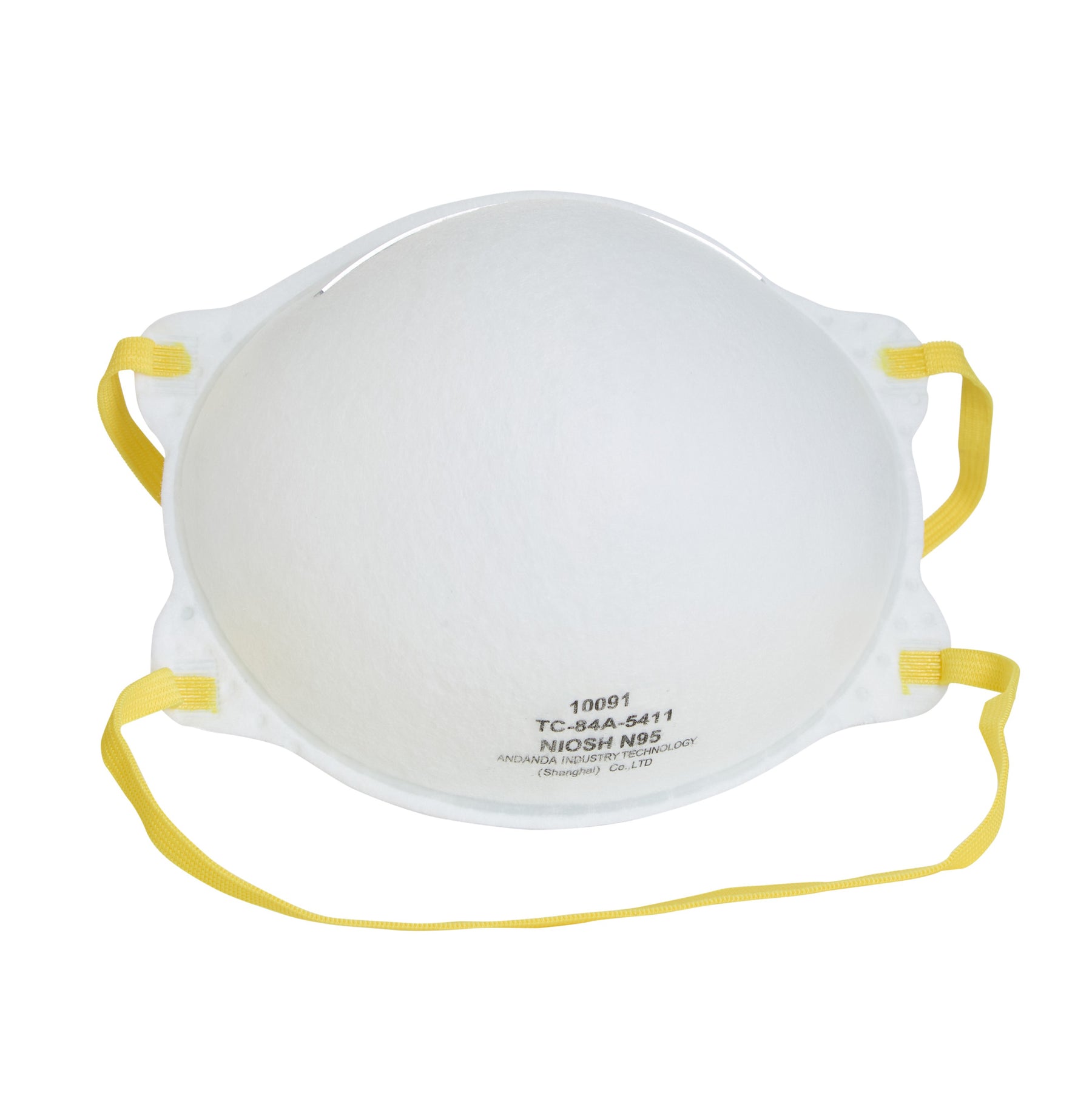 N95 Particulate Respirator Mask - Universal Size, White Color, 20-Pack